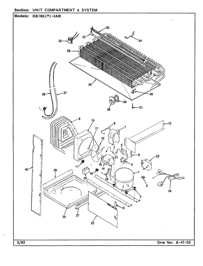 Diagram for RB18KN-4AW (BOM: BG43A)