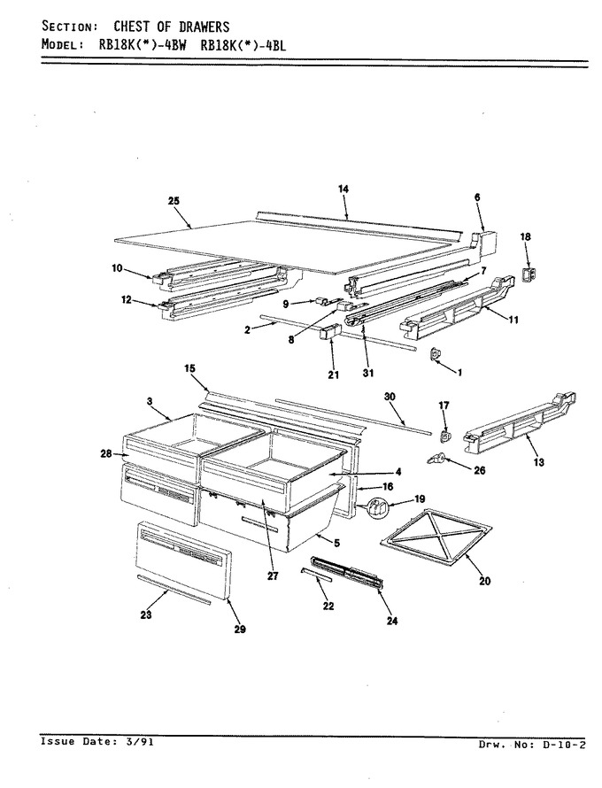 Diagram for RB18KN-4BW (BOM: BG46A)