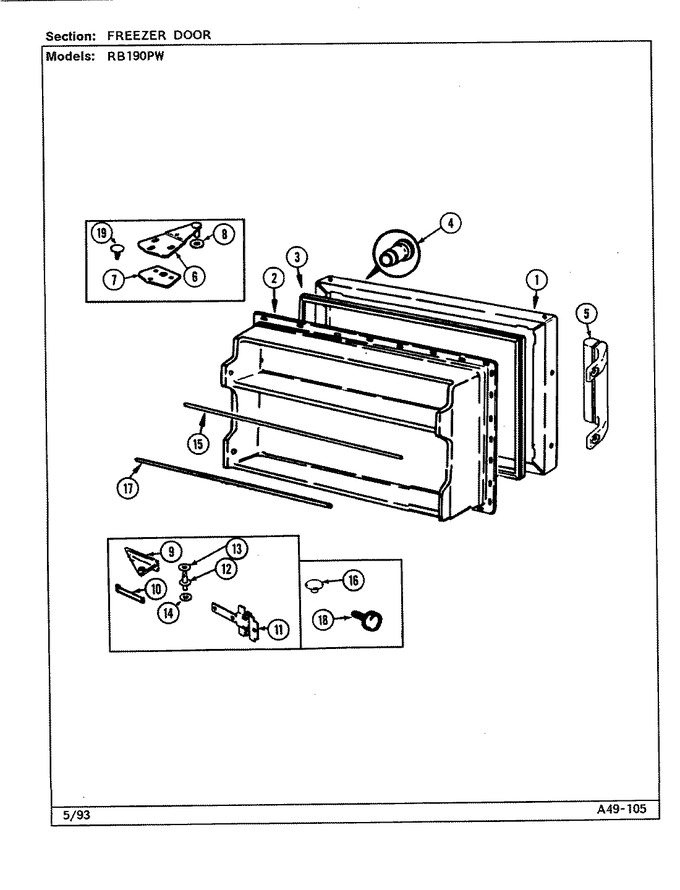 Diagram for RB190PW (BOM: DE70A)