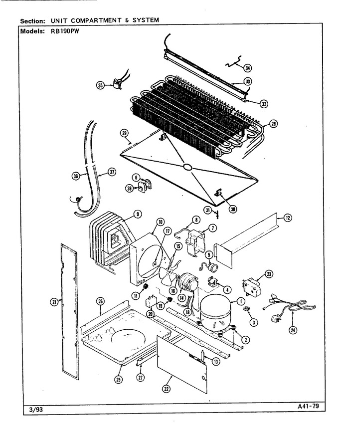 Diagram for RB190PW (BOM: DE70A)