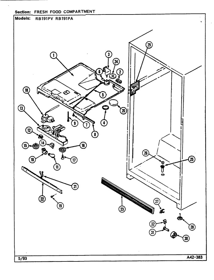 Diagram for RB191PV (BOM: DE68A)