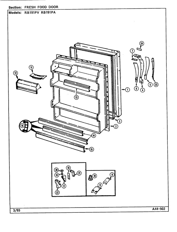 Diagram for RB191PA (BOM: DE77A)