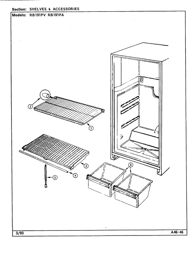 Diagram for RB191PV (BOM: DE68A)