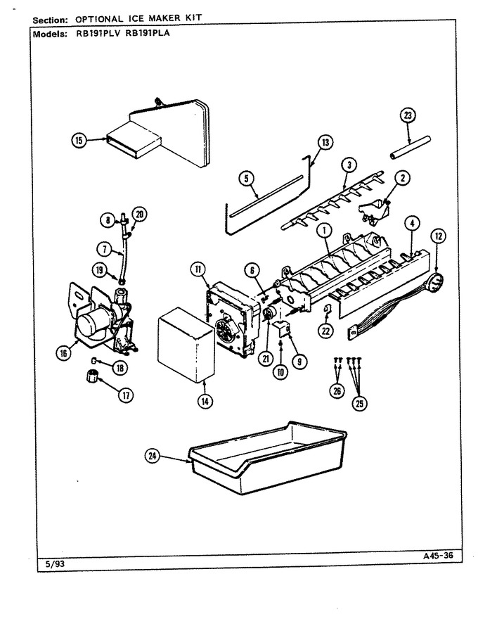 Diagram for RB191PLV (BOM: DE69A)