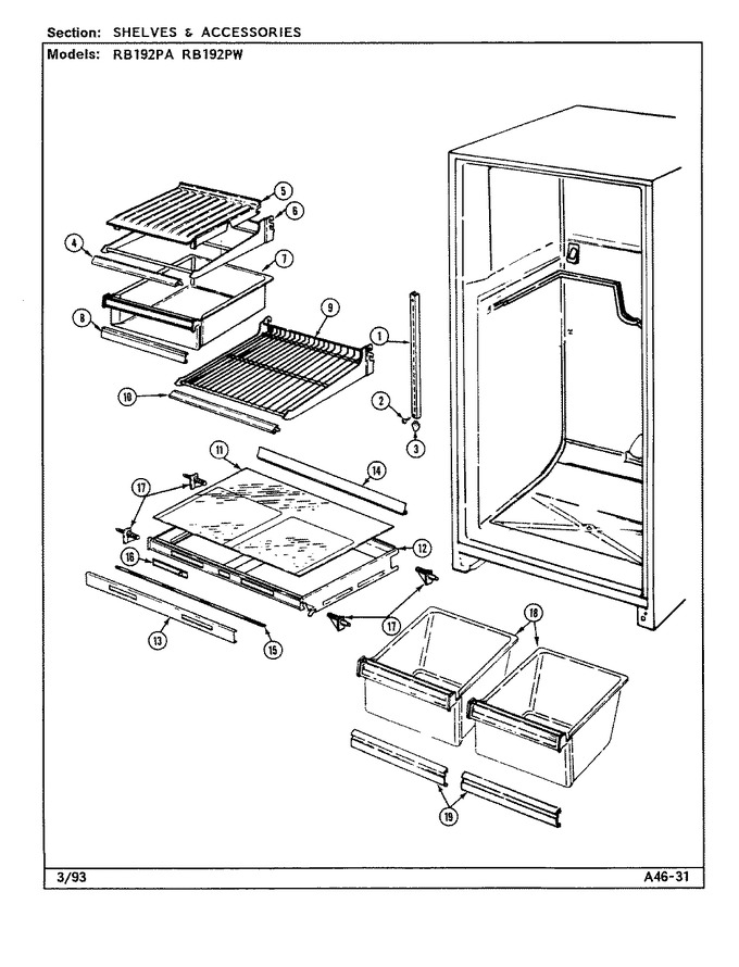 Diagram for RB192PA (BOM: DE72A)