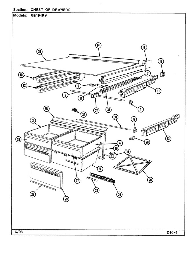 Diagram for RB194RV (BOM: DG68A)