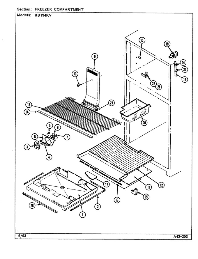 Diagram for RB194RV (BOM: DG68A)