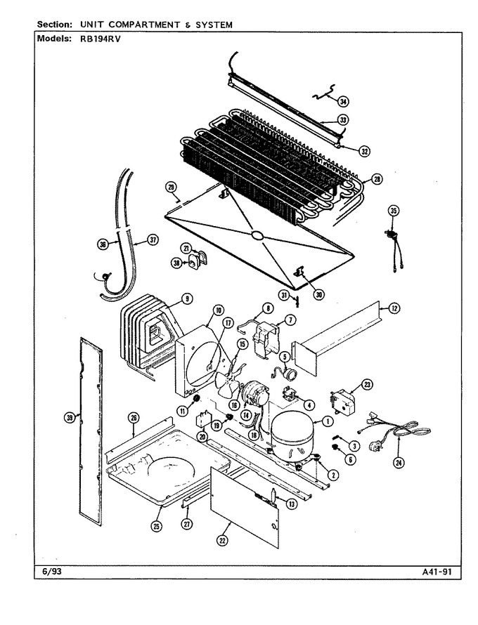 Diagram for RB194RV (BOM: DG68A)