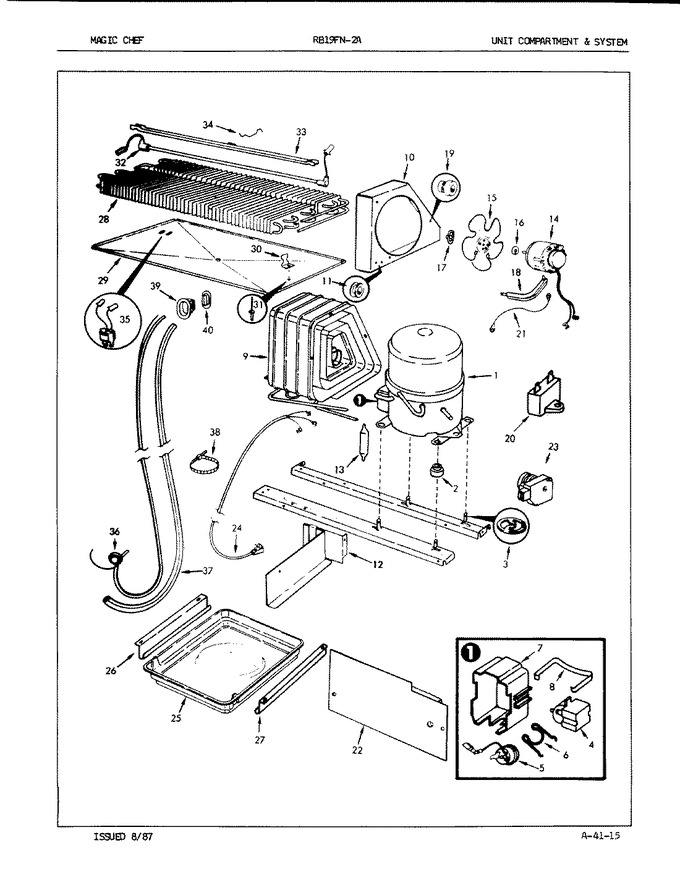 Diagram for RB19FY-2A (BOM: 7C18A)