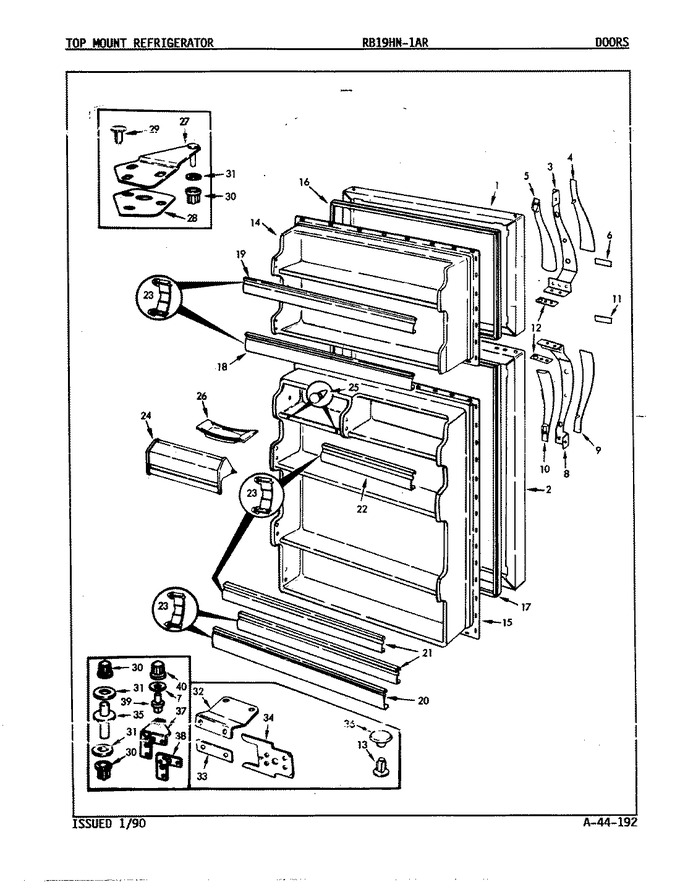 Diagram for RB19HN-1AR (BOM: 9B64A)