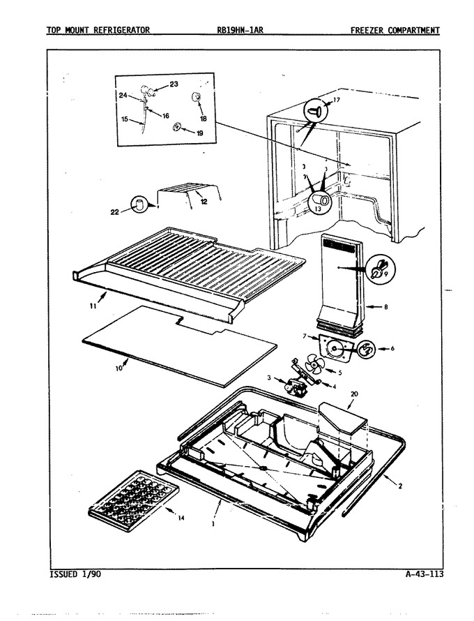 Diagram for RB19HN-1AR (BOM: 9B64A)