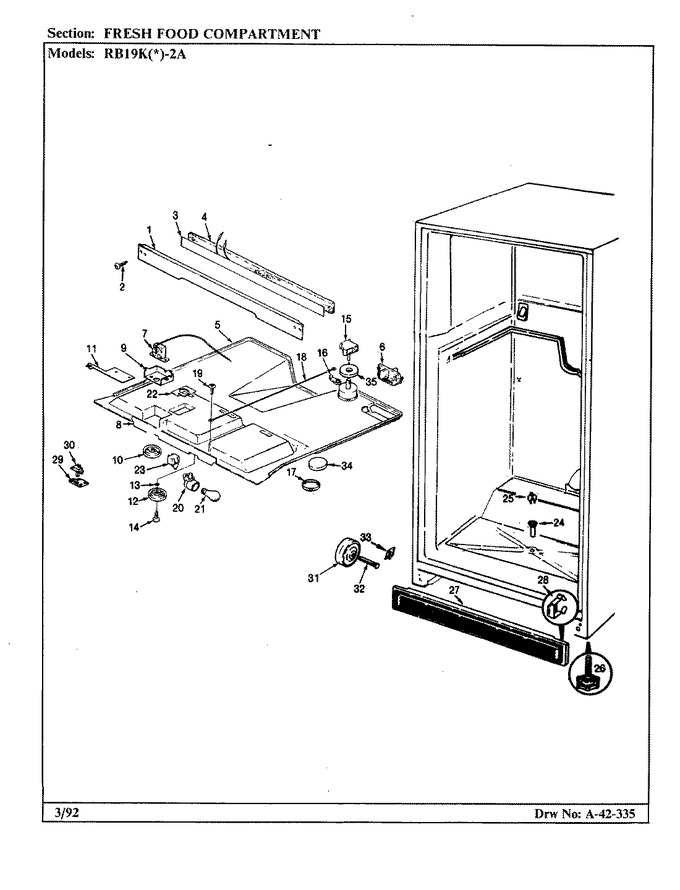 Diagram for RB19KA-2A (BOM: CG58A)