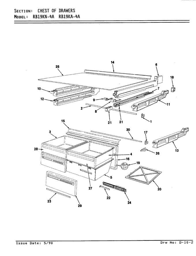 Diagram for RB19KN-4A (BOM: AG64A)