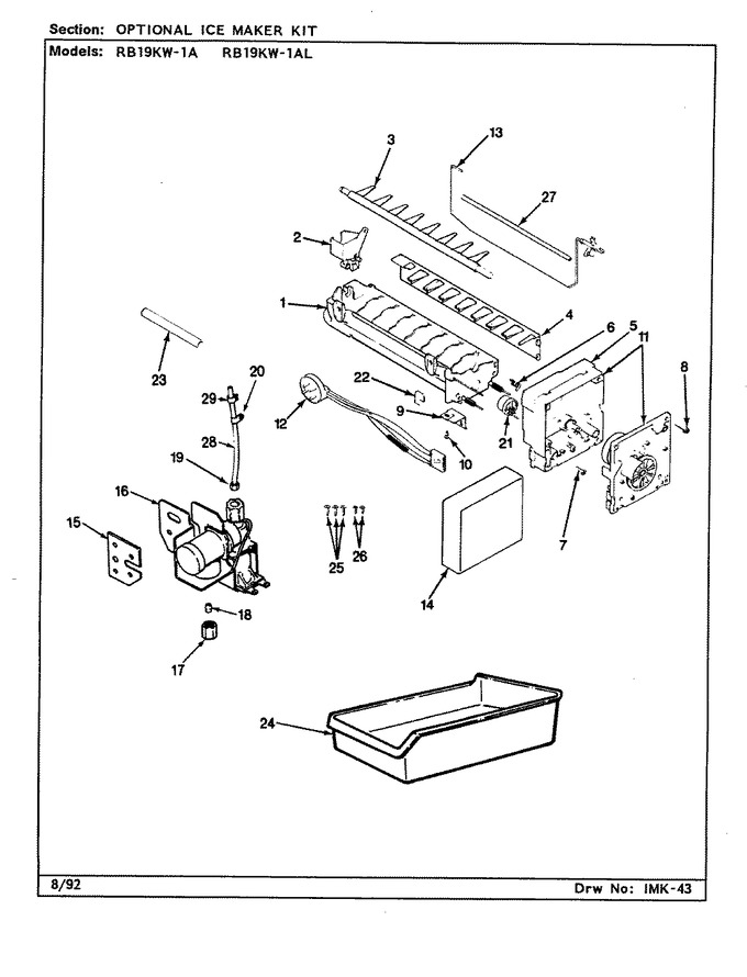 Diagram for RB19KW-1A (BOM: CG53A)