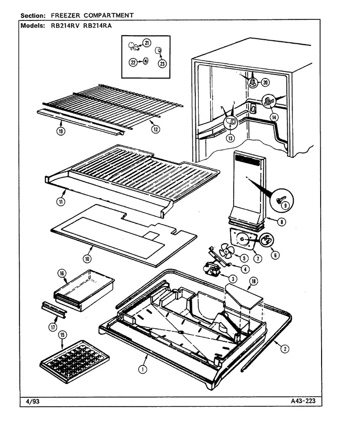 Diagram for RB214RV (BOM: DG73A)