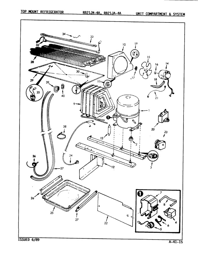 Diagram for RB21JA-4A (BOM: 9A23B)