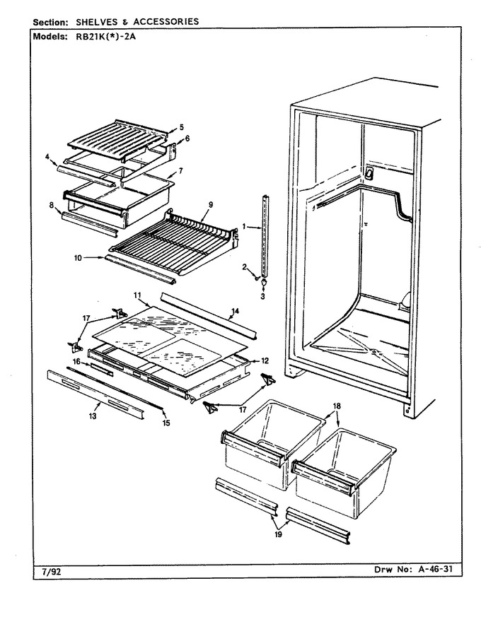 Diagram for RB21KN-2A (BOM: CG80A)