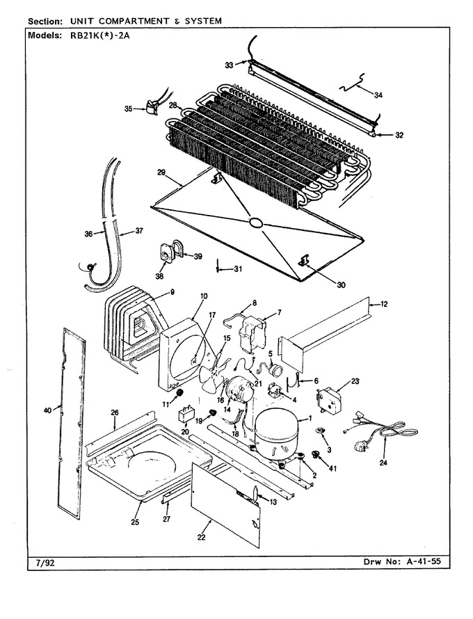 Diagram for RB21KN-2A (BOM: CG73A)