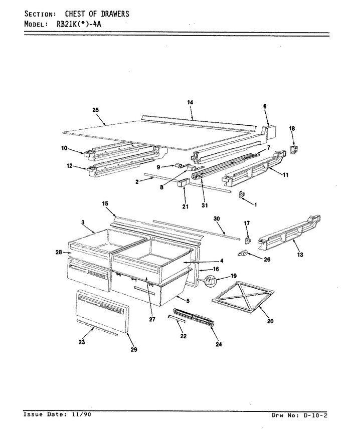 Diagram for RB21KN-4A (BOM: AG71C)