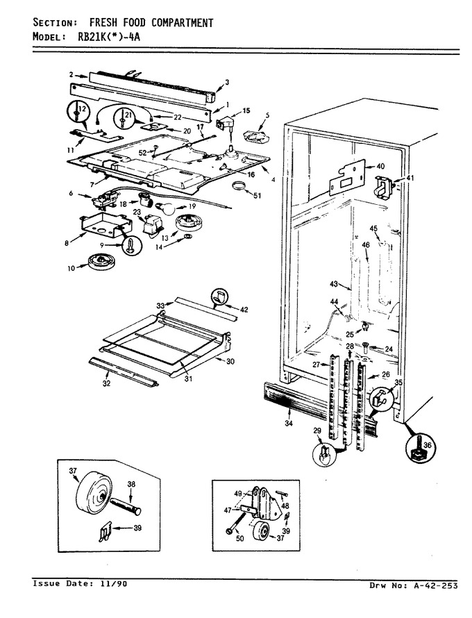 Diagram for RB21KA-4A (BOM: AG72D)