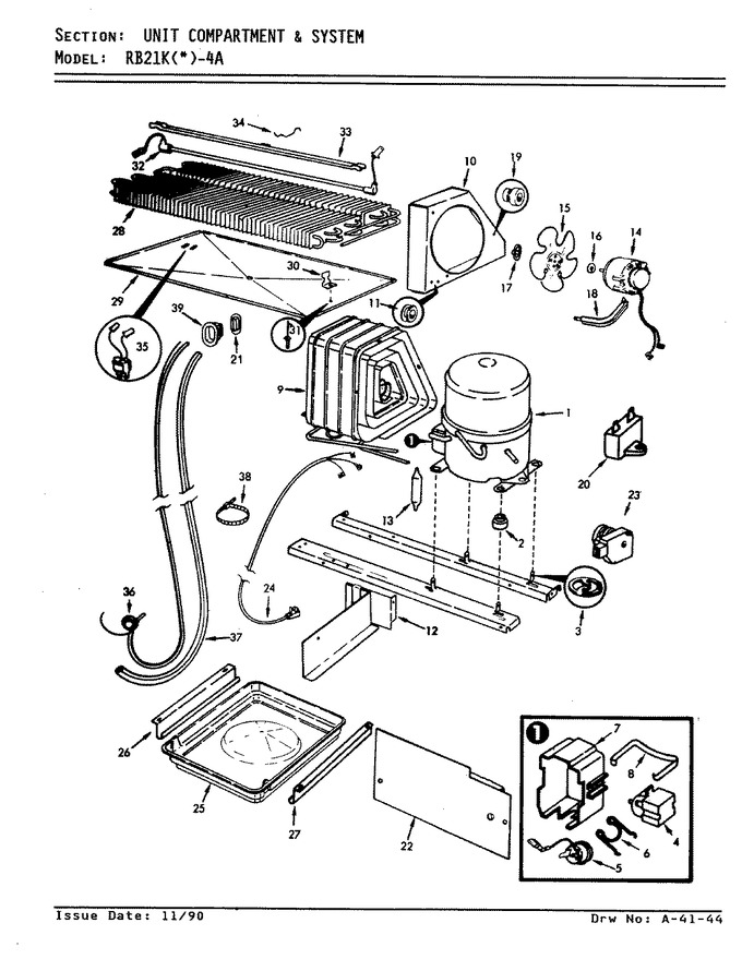 Diagram for RB21KA-4A (BOM: AG71D)