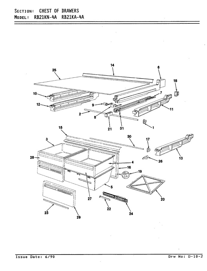 Diagram for RB21KN-4A (BOM: AG71A)