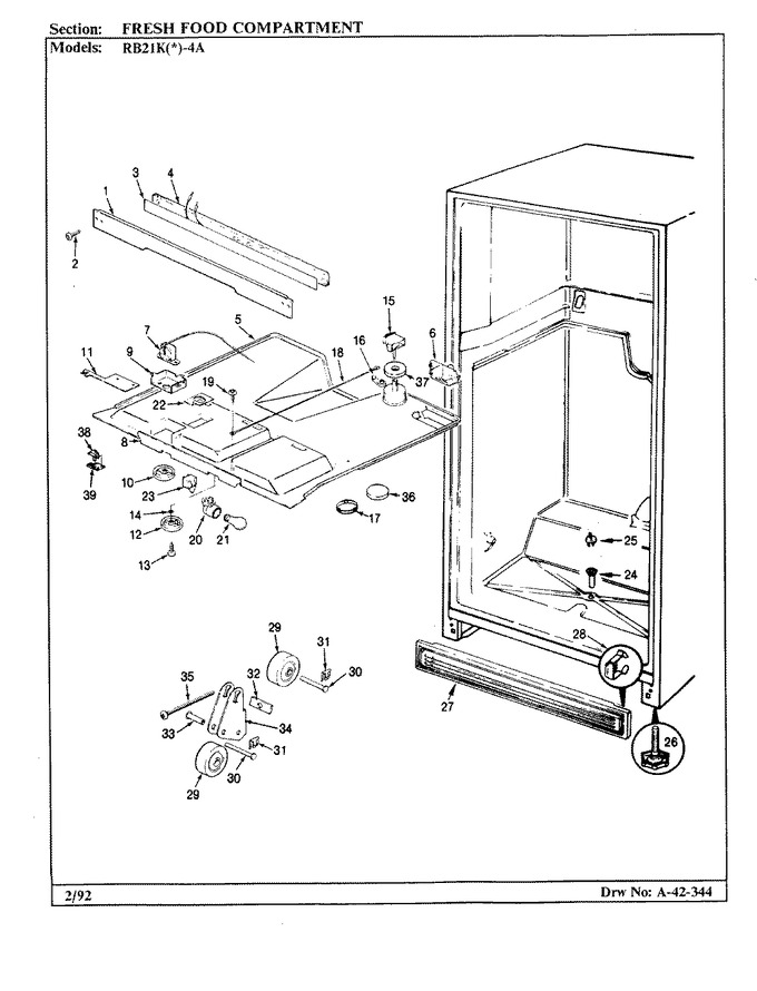 Diagram for RB21KA-4A (BOM: BG72A)