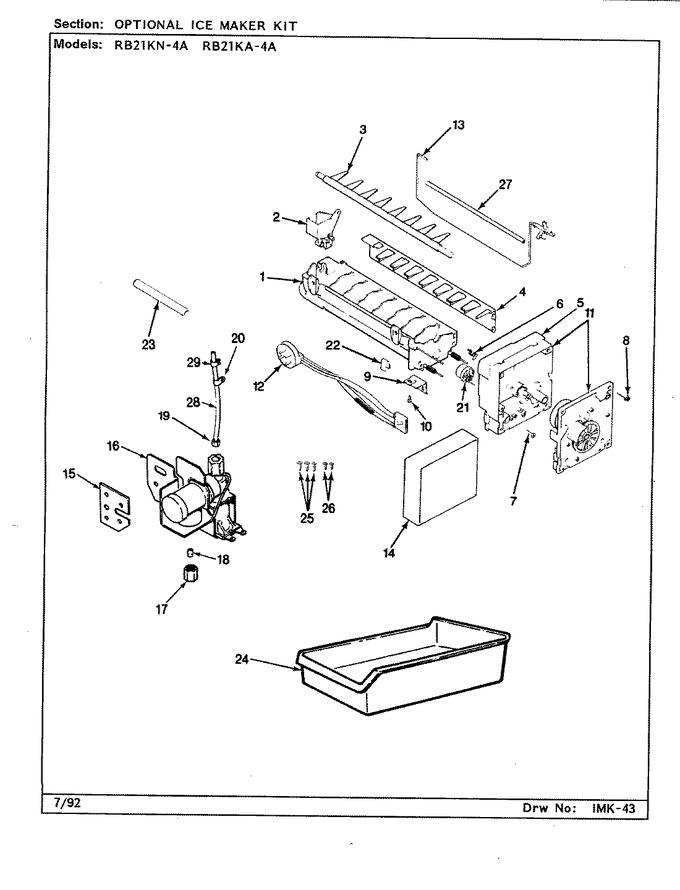 Diagram for RB21KA-4A (BOM: CG83A)