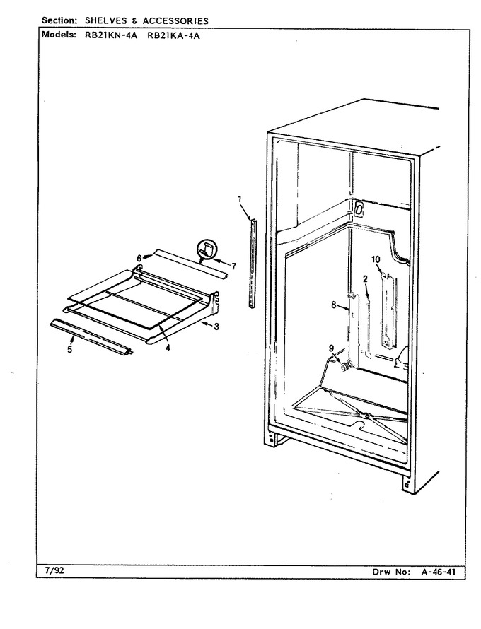 Diagram for RB21KA-4A (BOM: CG83A)