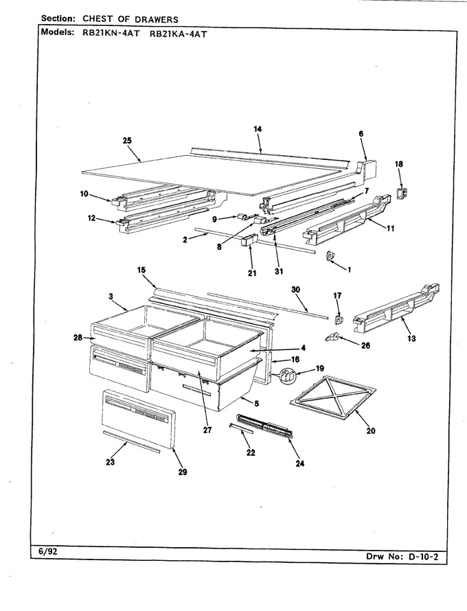 Diagram for RB21KA-4AT (BOM: CL72A)