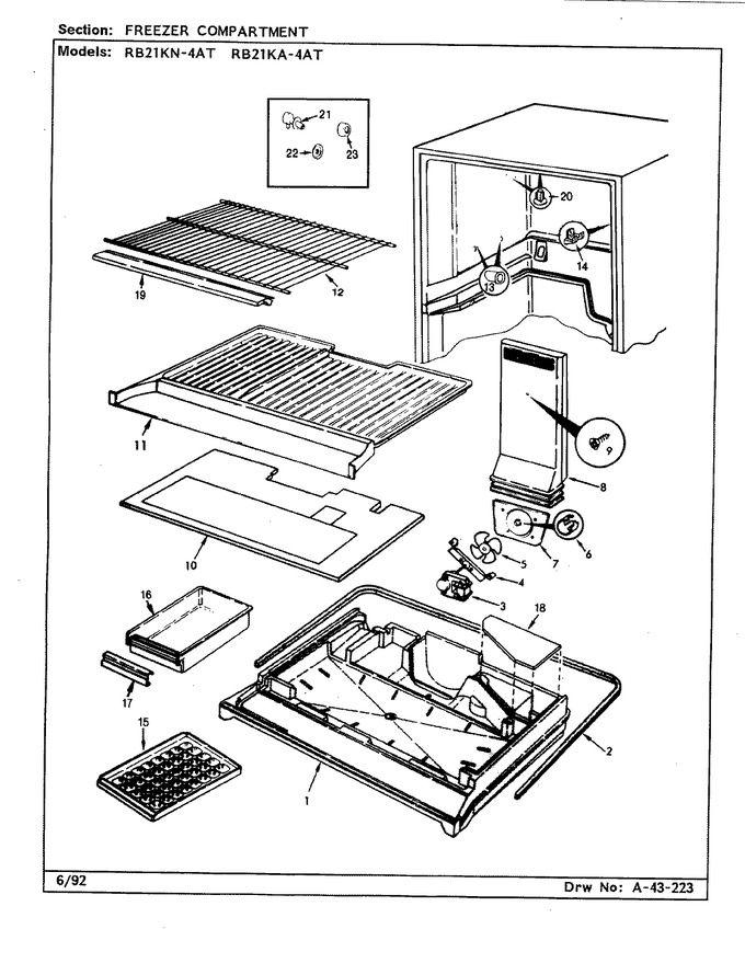 Diagram for RB21KA-4AT (BOM: CL72A)