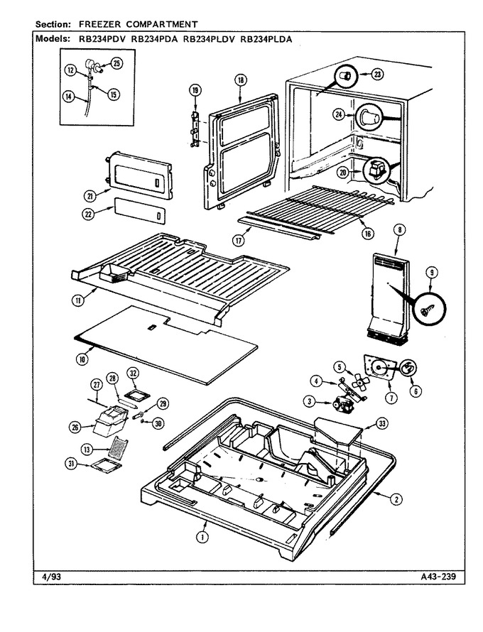 Diagram for RB234PDV (BOM: DG97A)