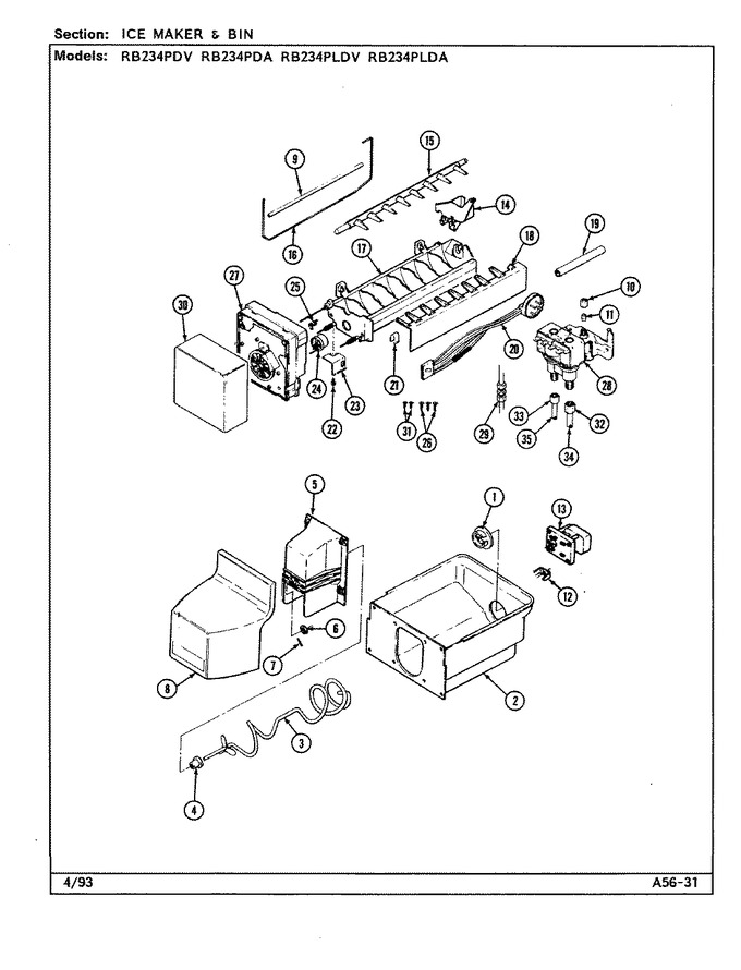 Diagram for RB234PDV (BOM: DG97A)