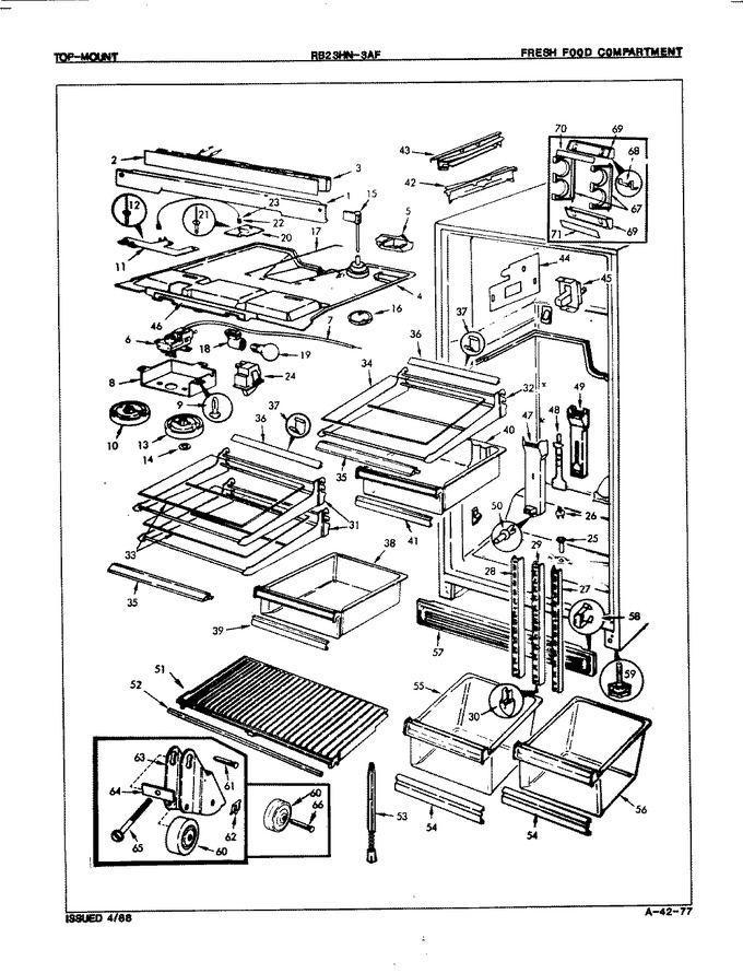 Diagram for RB23HA-3AF (BOM: 7D35A)