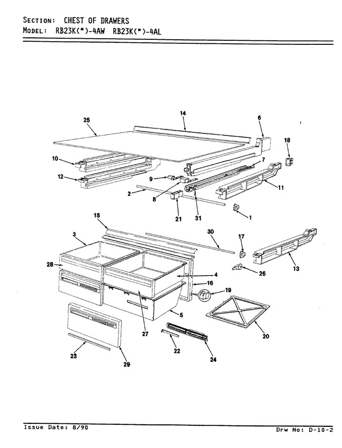 Diagram for RB23KA-4AW (BOM: AG98C)