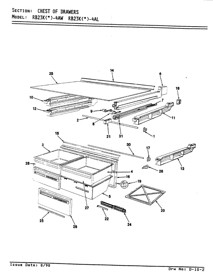 Diagram for RB23KA-4AL (BOM: BG96A)