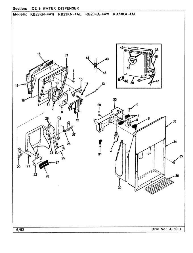 Diagram for RB23KA-4AW (BOM: BG98B)