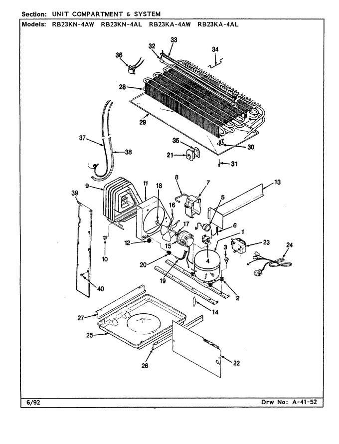 Diagram for RB23KN-4AL (BOM: BG96B)