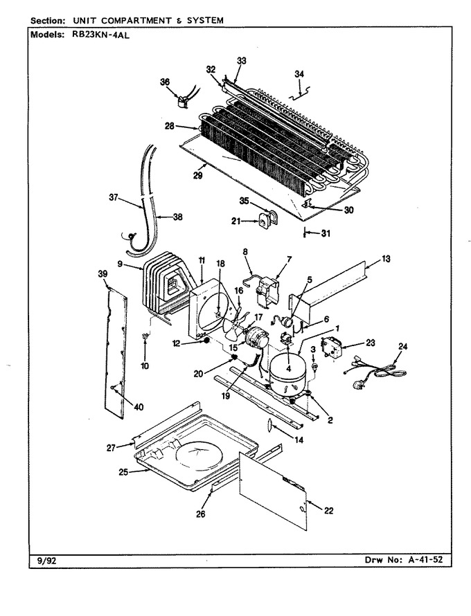 Diagram for RB23KN-4AL (BOM: CG96A)