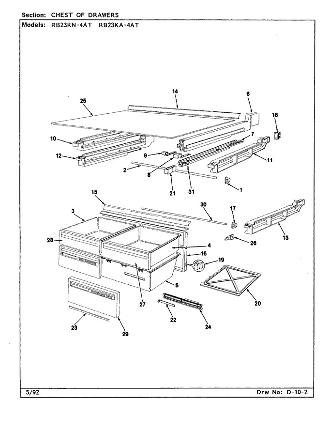 Diagram for RB23KA-4AT (BOM: CL95A)