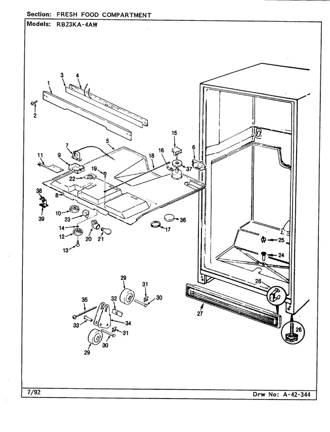 Diagram for RB23KA-4AW (BOM: BG98C)