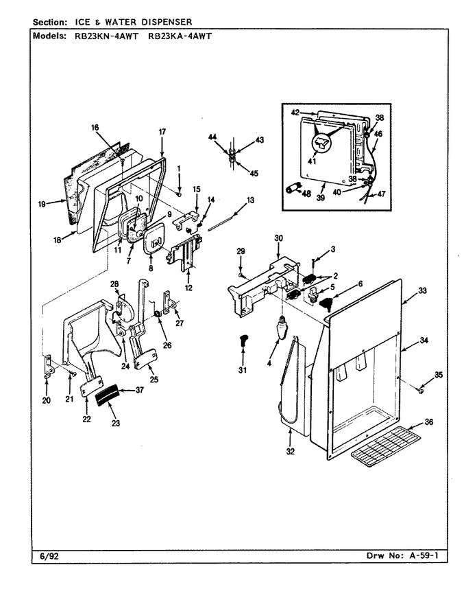 Diagram for RB23KA4AWT (BOM: CL82A)