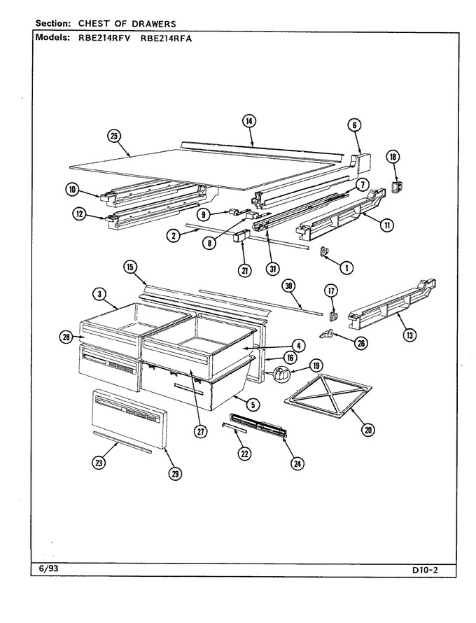 Diagram for RBE214RFA (BOM: DD54A)