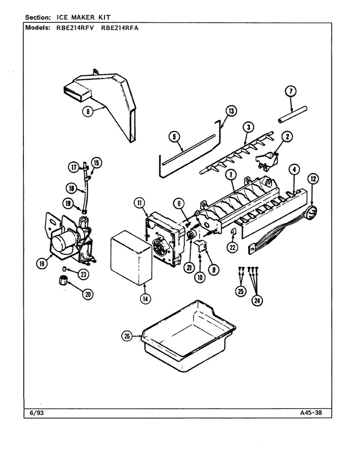 Diagram for RBE214RFA (BOM: DD54A)