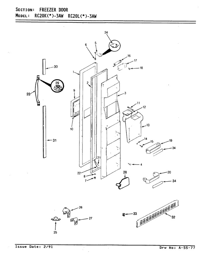 Diagram for RC20LN-3AW (BOM: BS09A)