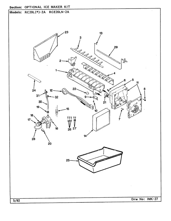 Diagram for RCE20LA-2A (BOM: CS02A)