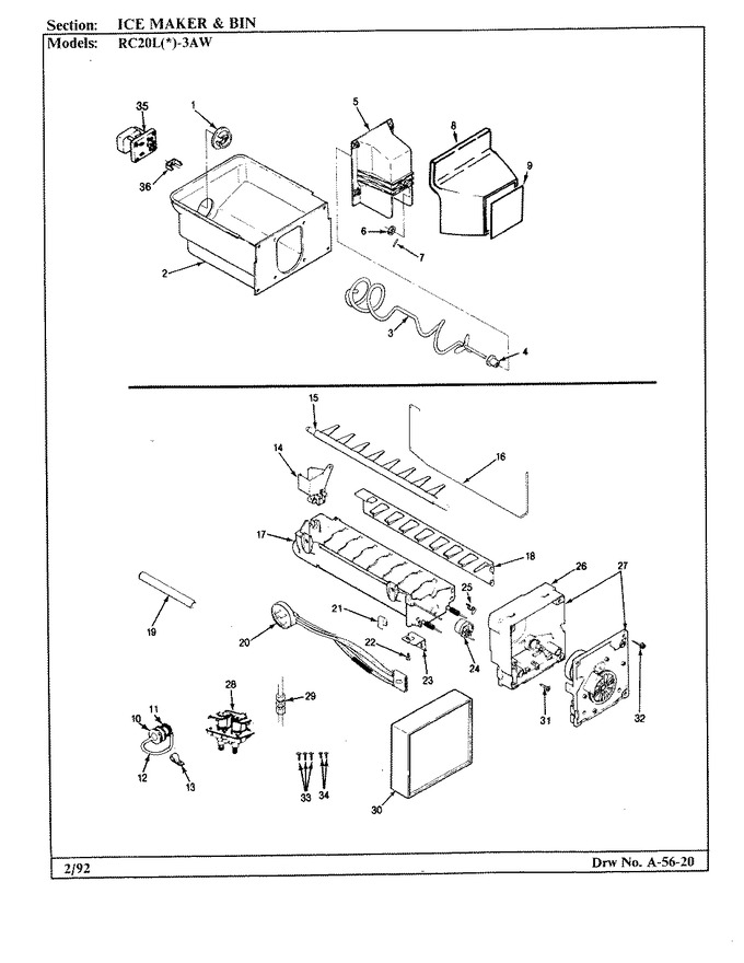 Diagram for RC20LA-3AW (BOM: BS10C)