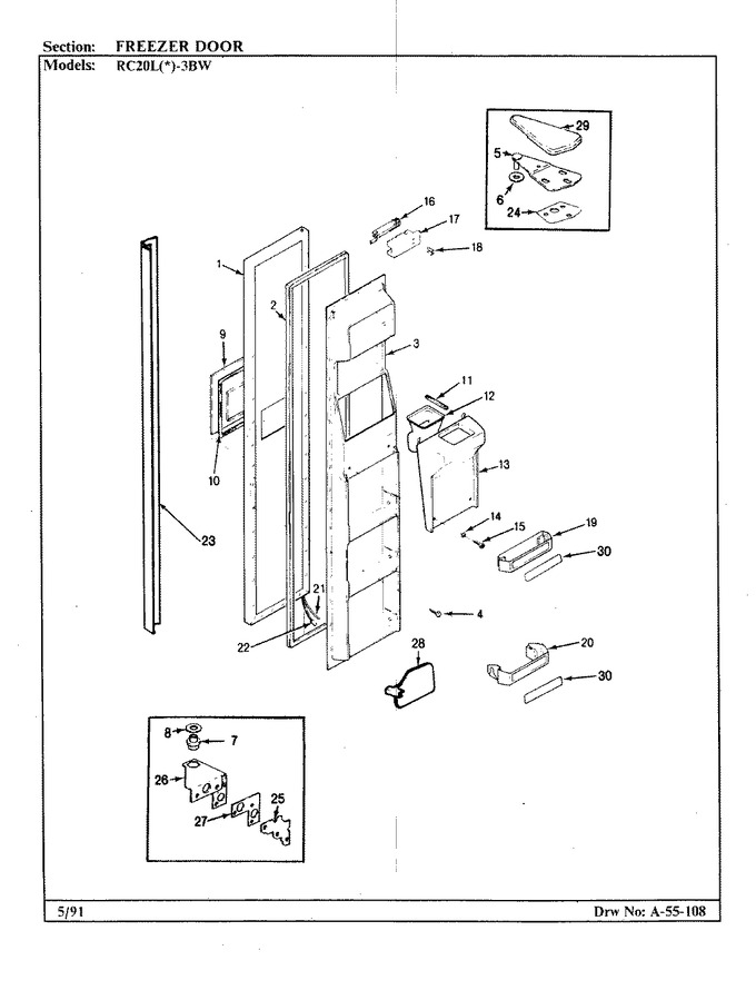 Diagram for RC20LA-3BW (BOM: BS08A)