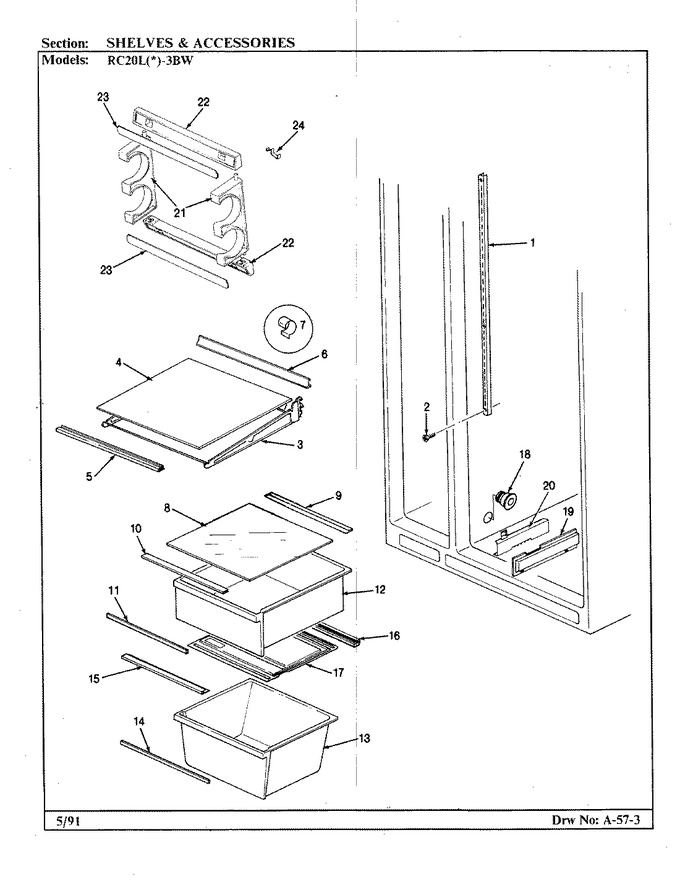 Diagram for RC20LN-3BW (BOM: BS08A)