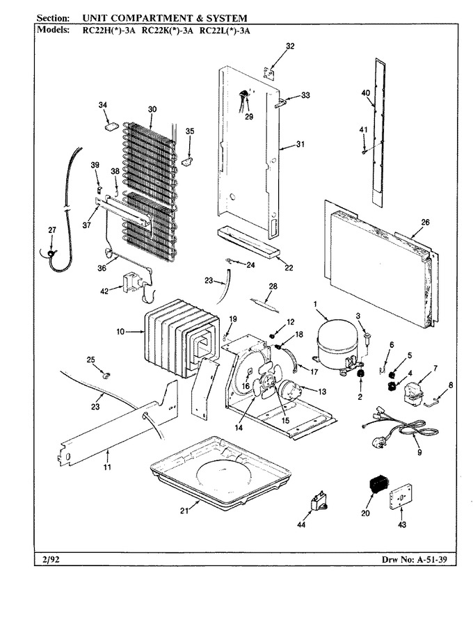 Diagram for RC22LA-3A (BOM: BS11A)